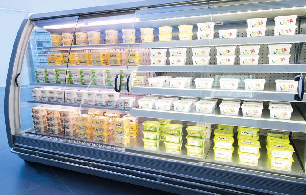 kühlmöbel glasabdeckungen rollosysteme PAN-DUR eco-semi-s