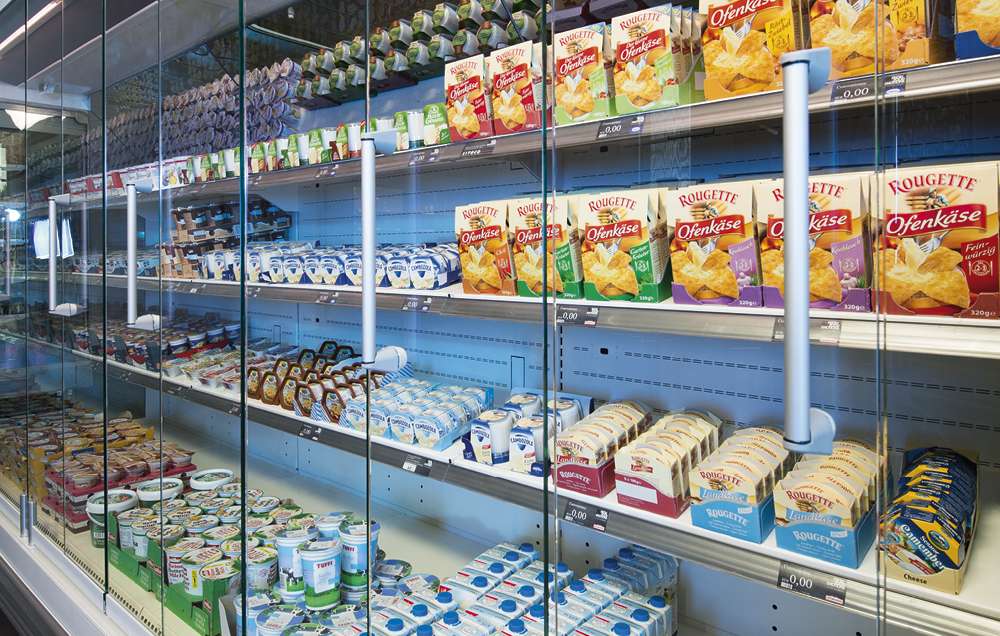 kühlmöbel glasabdeckungen rollosysteme PAN-DUR eco door ft