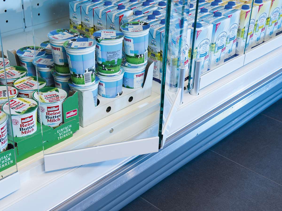kühlmöbel glasabdeckungen rollosysteme PAN-DUR eco door ft
