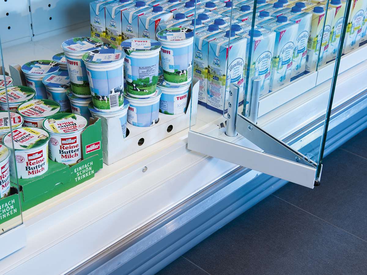 kühlmöbel glasabdeckungen rollosysteme PAN-DUR eco door ft